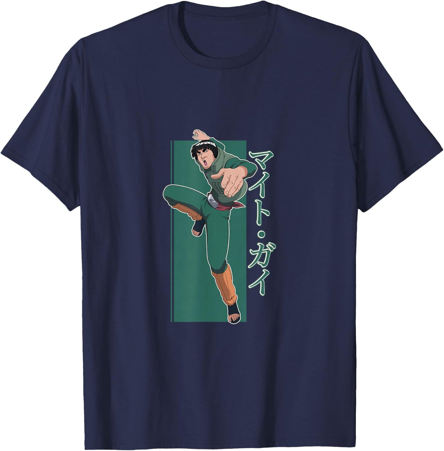 Naruto Shippuden Might Guy T-Shirt - T-Shirt | Navy