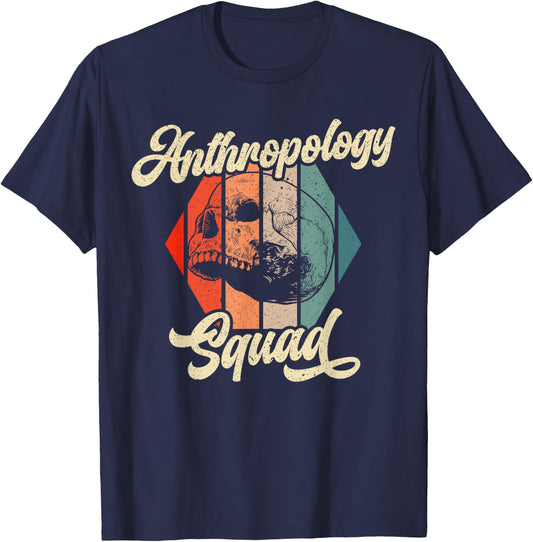 Anthropology Squad Science Prehistoric Archaeology T-Shirt - T-Shirt | Navy