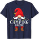 Camping Gnome Matching Christmas Family Pajama T-Shirt - T-Shirt | Navy
