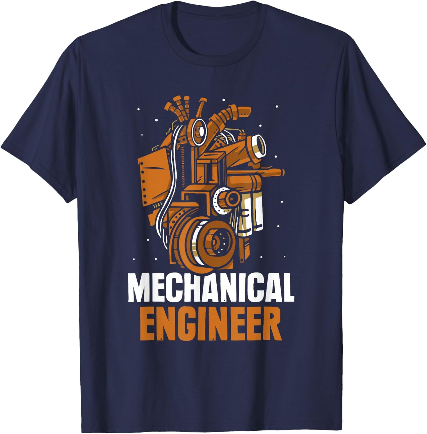 Mechanical Engineer Student Mechanical Engineering Machine Construction T-Shirt - T-Shirt | Navy
