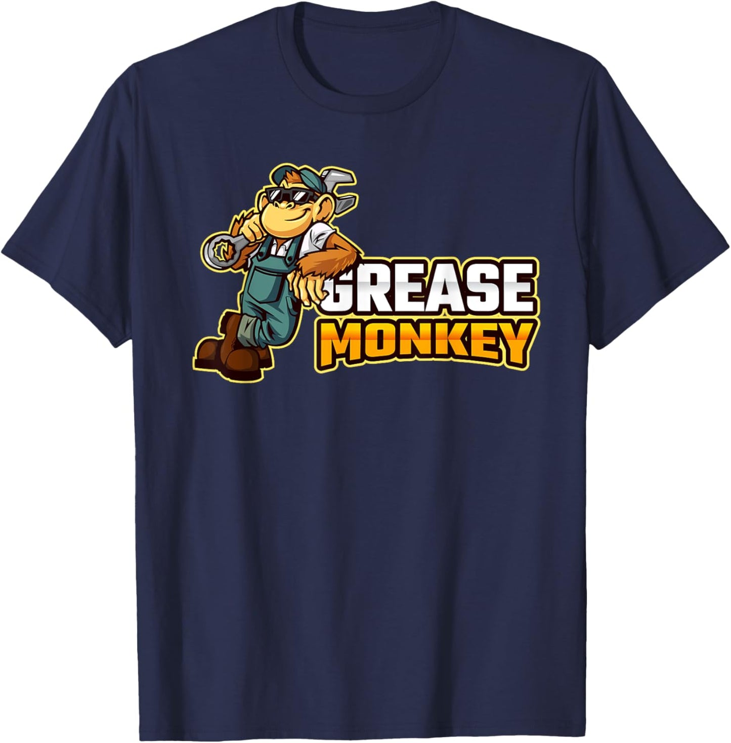 Funny Fat Monkey T-Shirt - T-Shirt | Navy