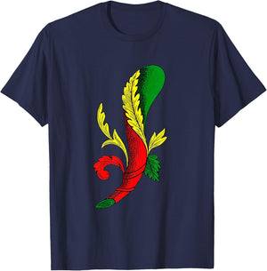 Ace of Clubs [Neapolitan Cards] Italian Playing Cards T-Shirt - T-Shirt | Navy