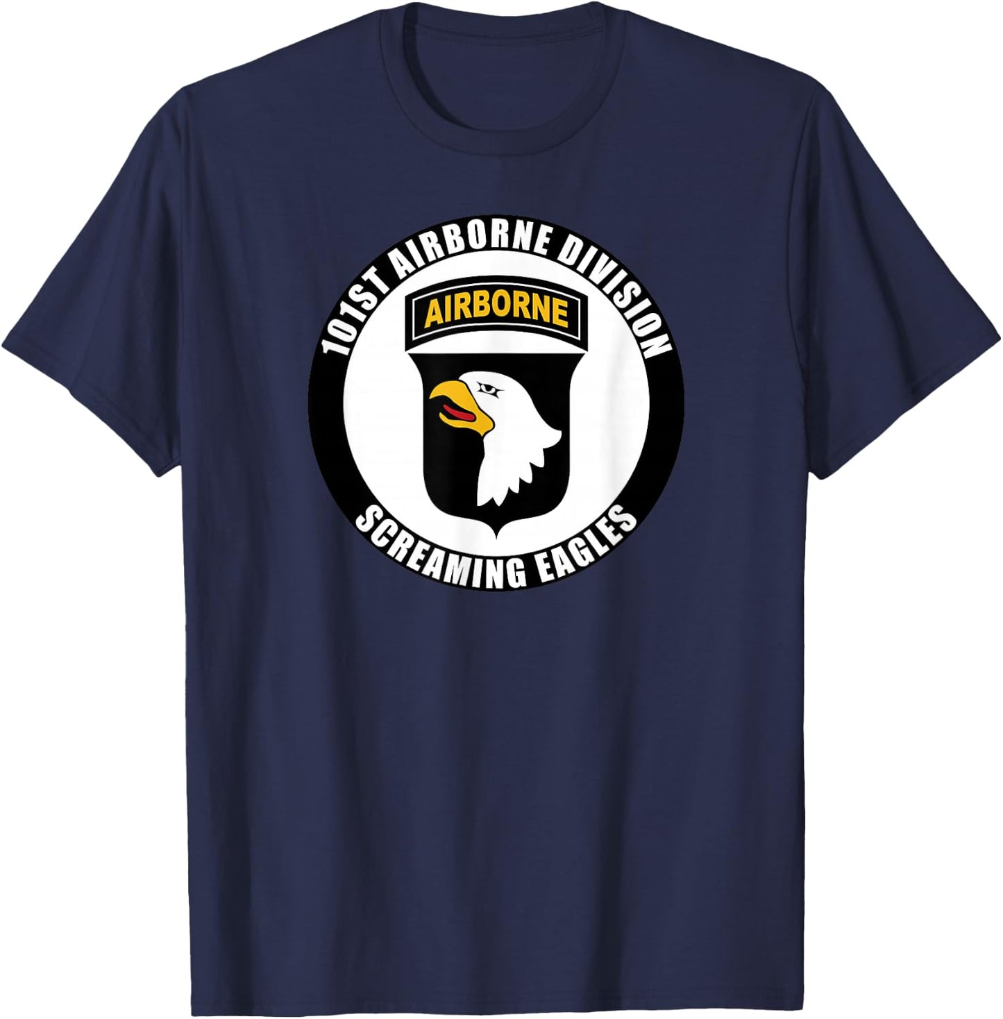 101st Airborne Division Famous Motto Military Veteran T-Shirt - T-Shirt | Navy