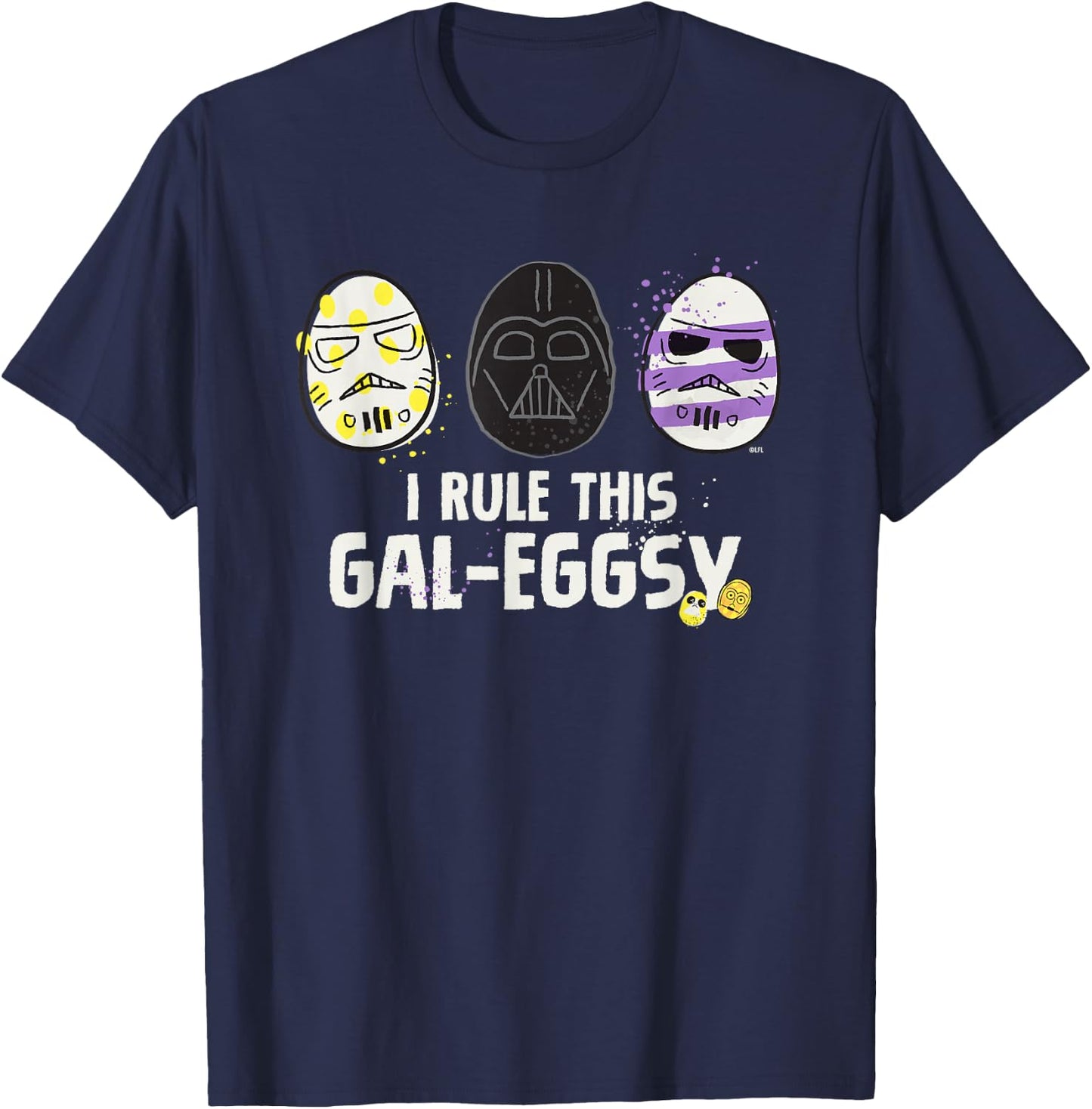 Star Wars I Rule This Gal-Eggsy Darth Vader Empire Easter T-Shirt - T-Shirt | Navy