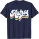 Vintage Astros Retro Style 70s 80s First Name T-Shirt - T-Shirt | Navy