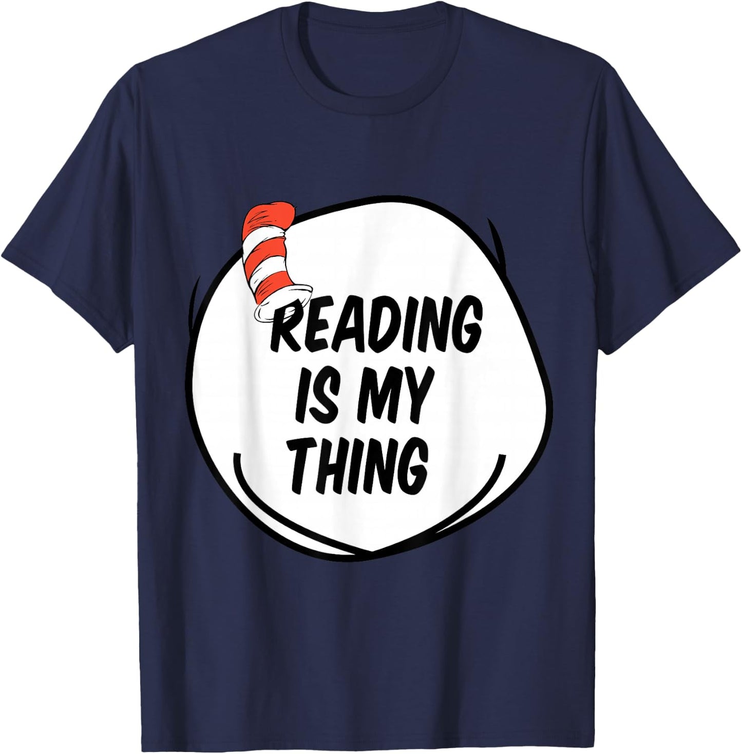 Reading is my Thing Funny Bookworm Reading book Lover T-Shirt - T-Shirt | Navy