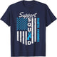 Support Squad USA Flag Type 2 Type 1 Diabetes Awareness Kids Men T-Shirt - T-Shirt | Navy