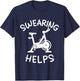 Spinning Class Indoor Rhythm Cycling Workout Stationary Bike T-Shirt - T-Shirt | Navy