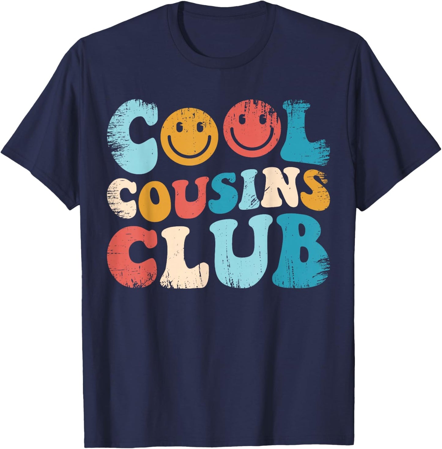 Cool Cousins Club, Funny Cousin Crew Kids Boys Girls T-Shirt - T-Shirt | Navy