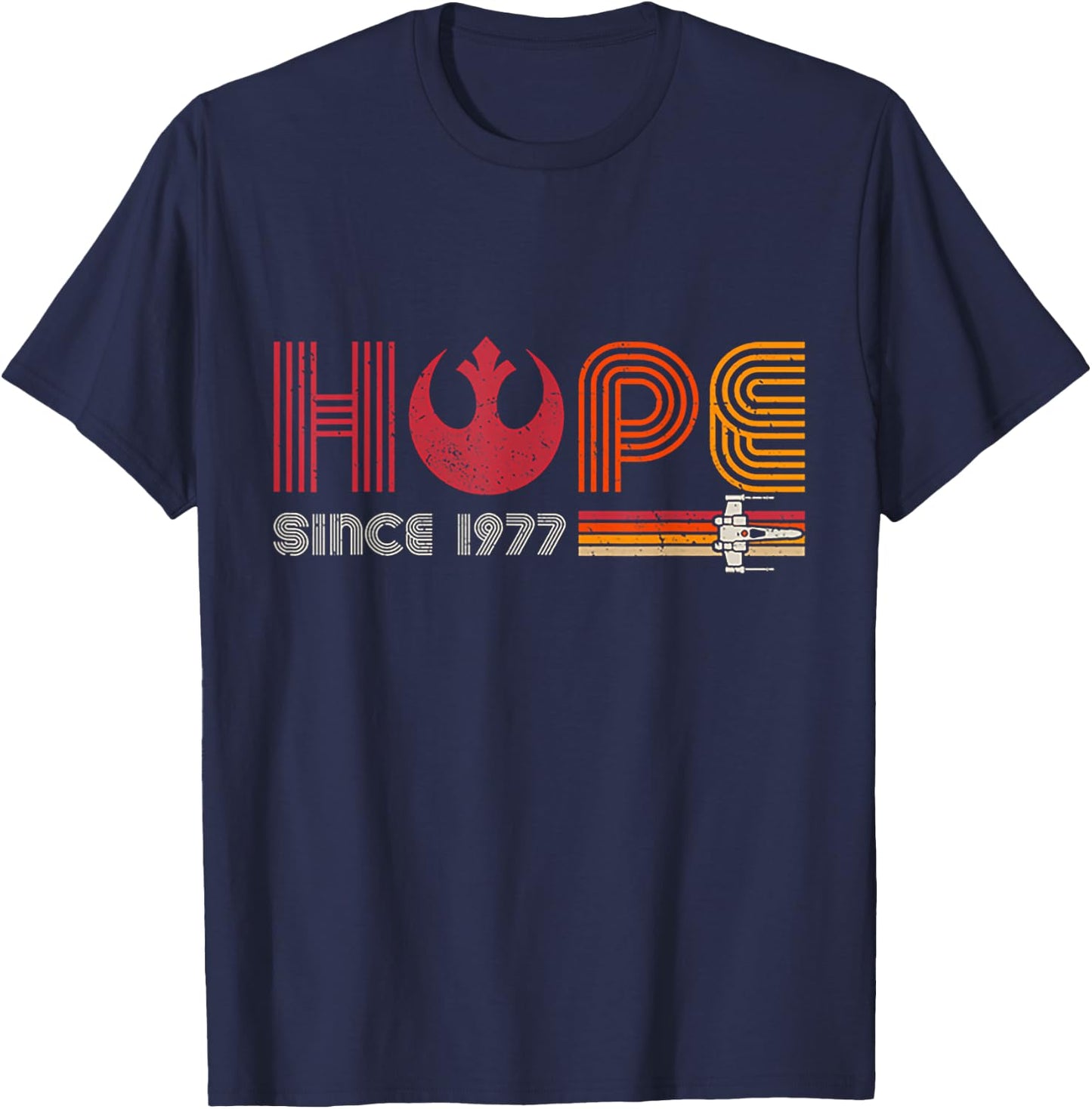 Hope Since 1977 Retro Vintage T-Shirt - T-Shirt | Navy
