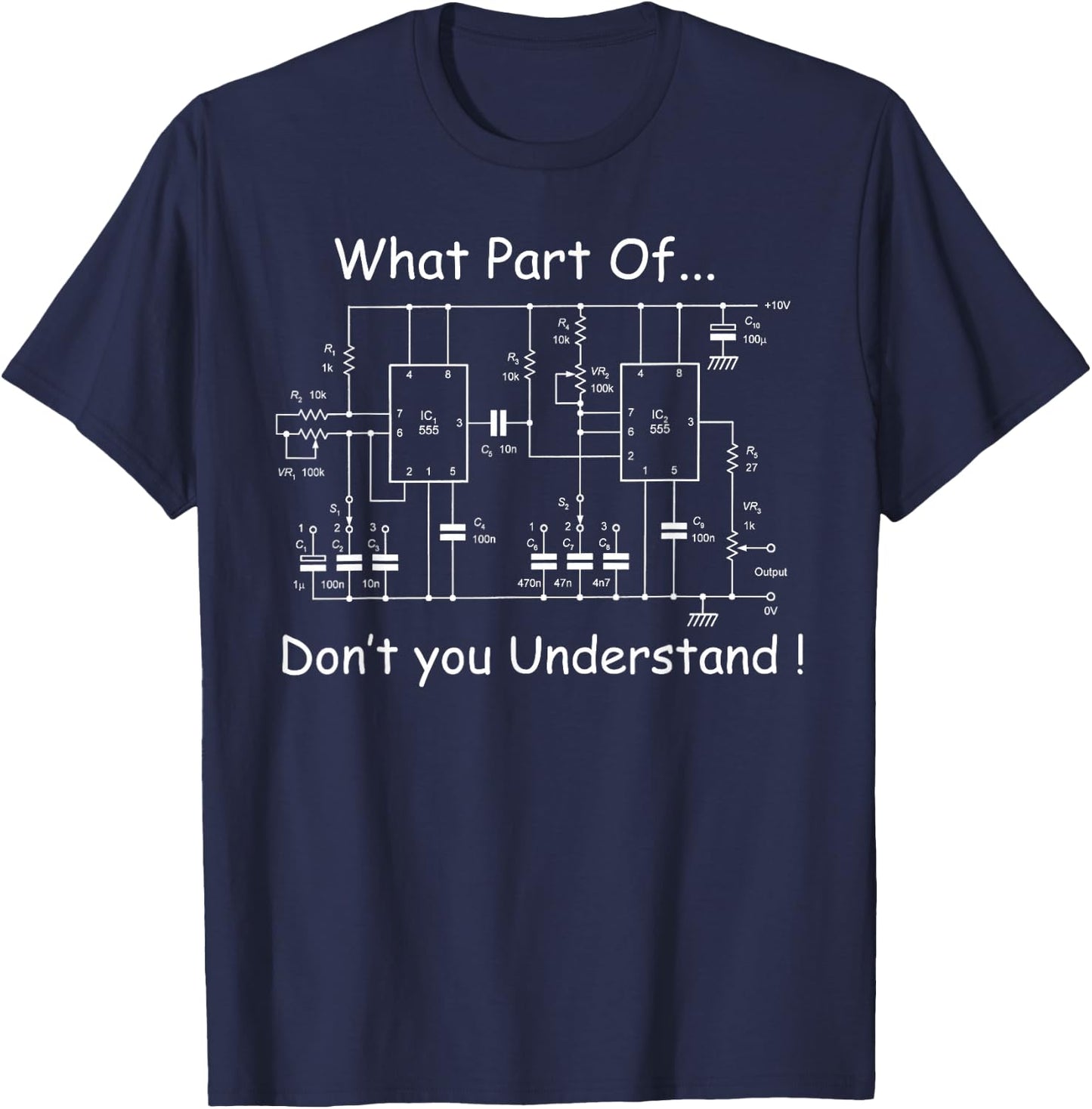 Electrical Engineer Funny Engineering Sarcasm T-Shirt - T-Shirt | Navy