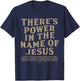 There's Power In The Name Of Jesus, Jesus Saves T-Shirt - T-Shirt | Navy