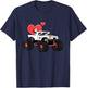 Monster Truck Muscle Car Amazing Panda Style Heart Wheels T-Shirt - T-Shirt | Navy