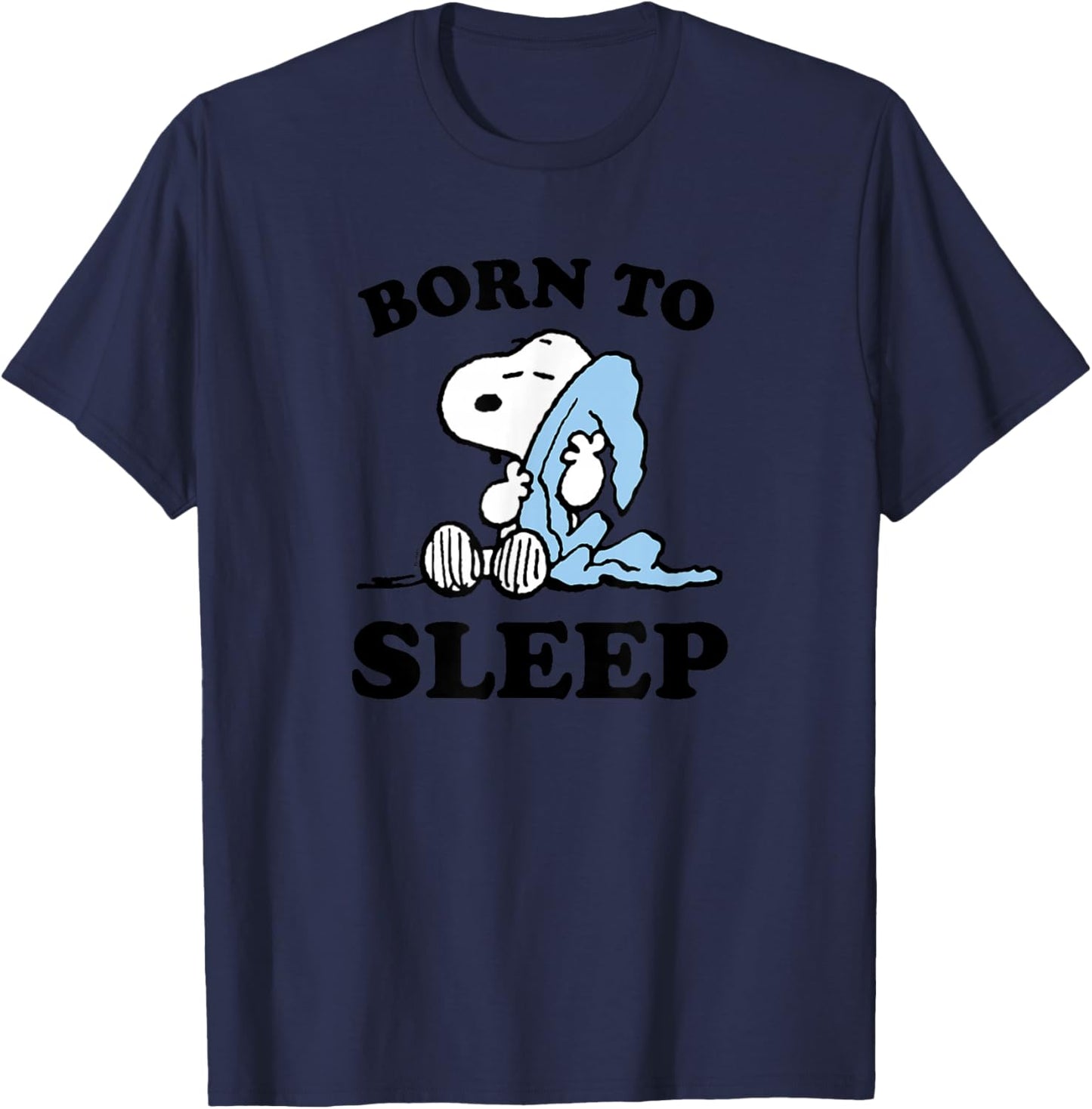 Peanuts - Snoopy Born to Sleep T-Shirt - T-Shirt | Navy