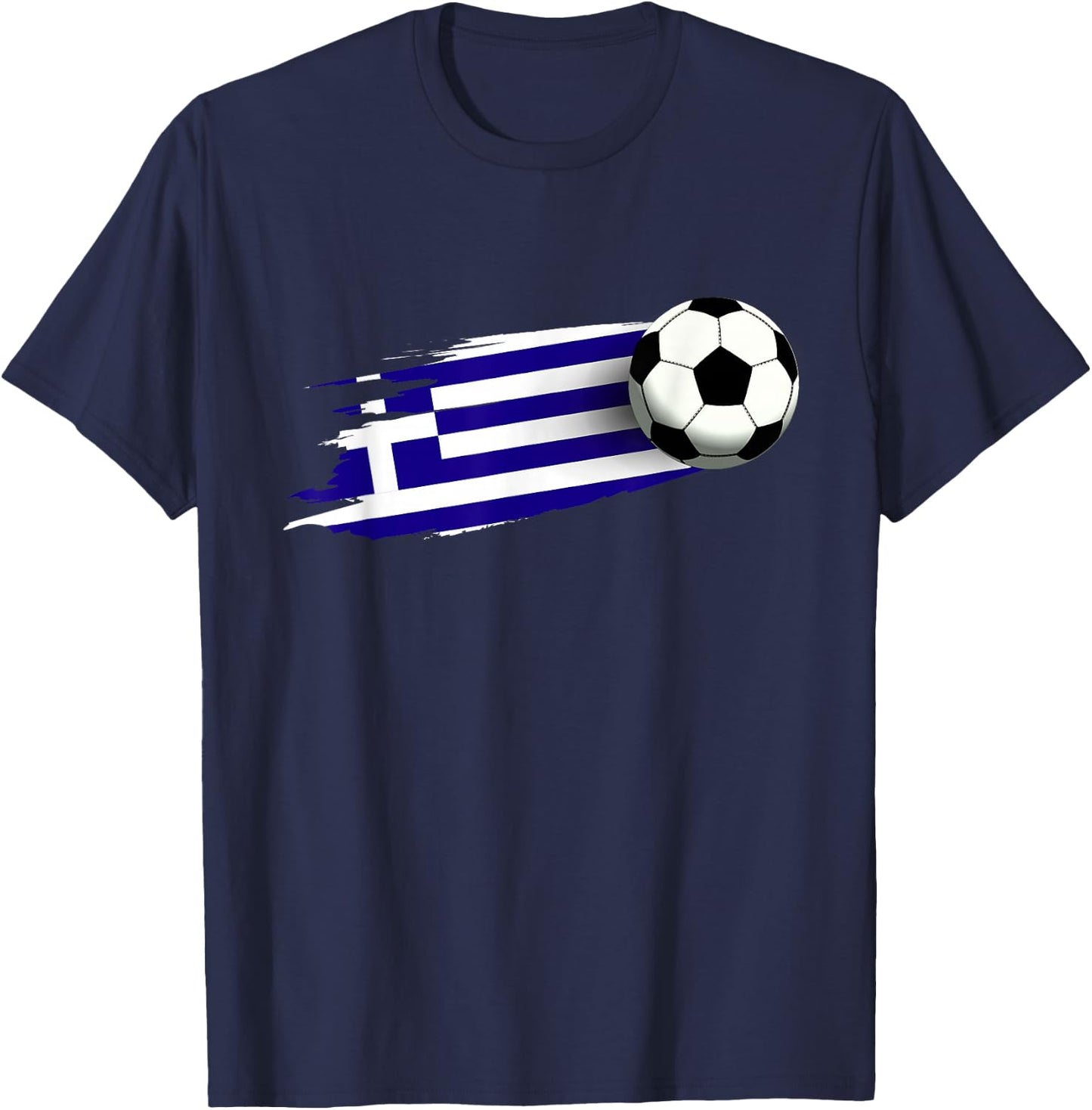 Greece Flag Jersey Greek Soccer Team Greek T-Shirt - T-Shirt | Navy