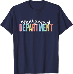 Emergency Department Emergency Room Healthcare Nursing T-Shirt - T-Shirt | Navy