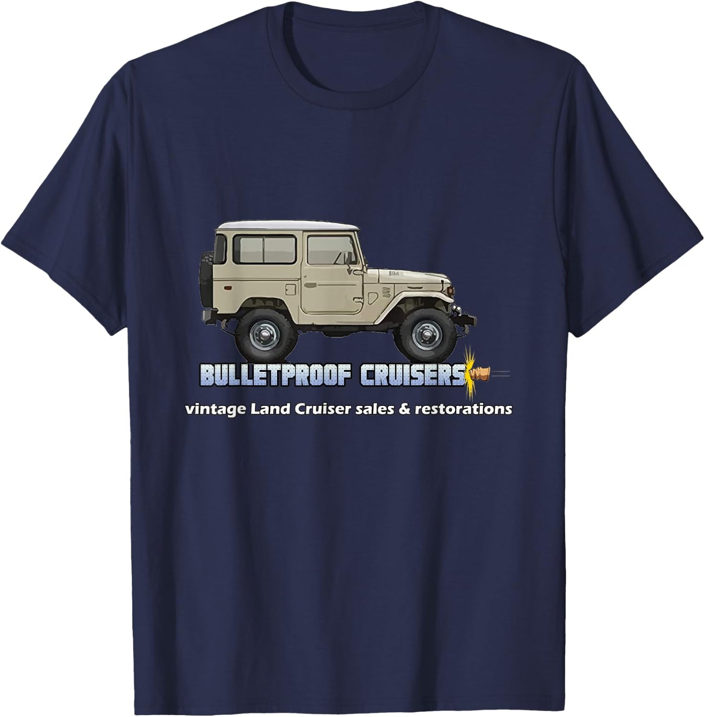 Costa Rica Off-Road 4x4 Vintage 4 Wheel Drive Muddy Cruiser T-Shirt - T-Shirt | Navy