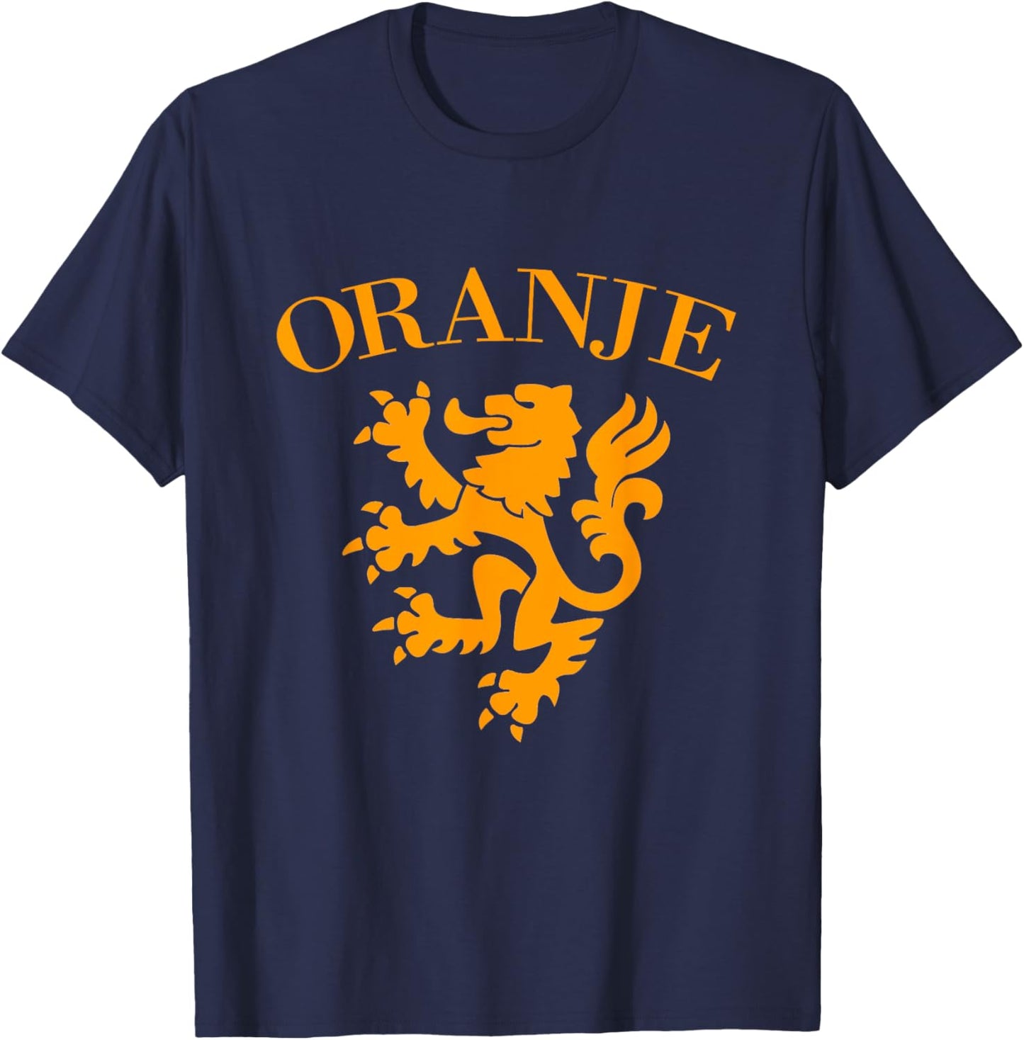Dutch Lion Netherlands Souvenir Hollander Pride Nederland T-Shirt - T-Shirt | Navy