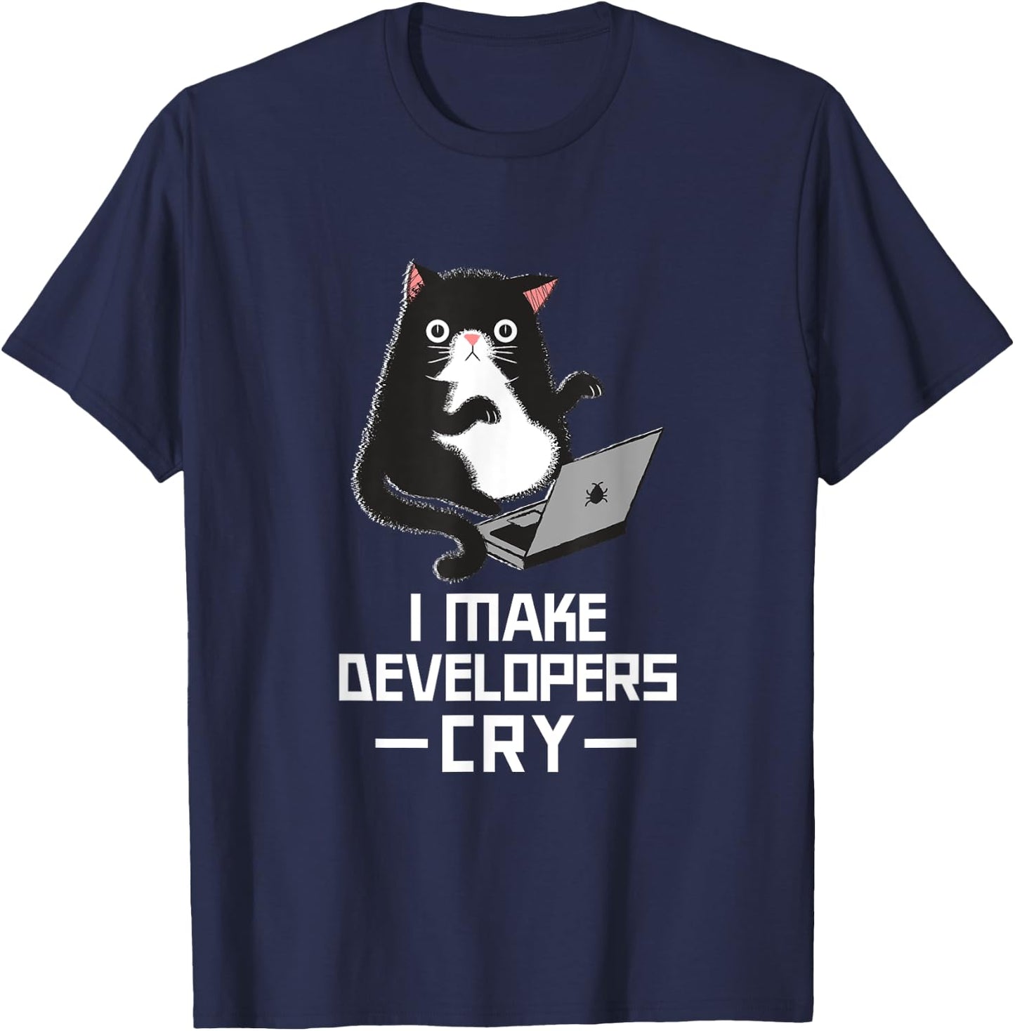 Funny QA Shirt IT Shirt QA Merch for QA Engineer QA Tester T-Shirt - T-Shirt | Navy