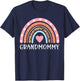 Grandmommy Grandma Rainbow Grandmommy Grandmother T-Shirt - T-Shirt | Navy