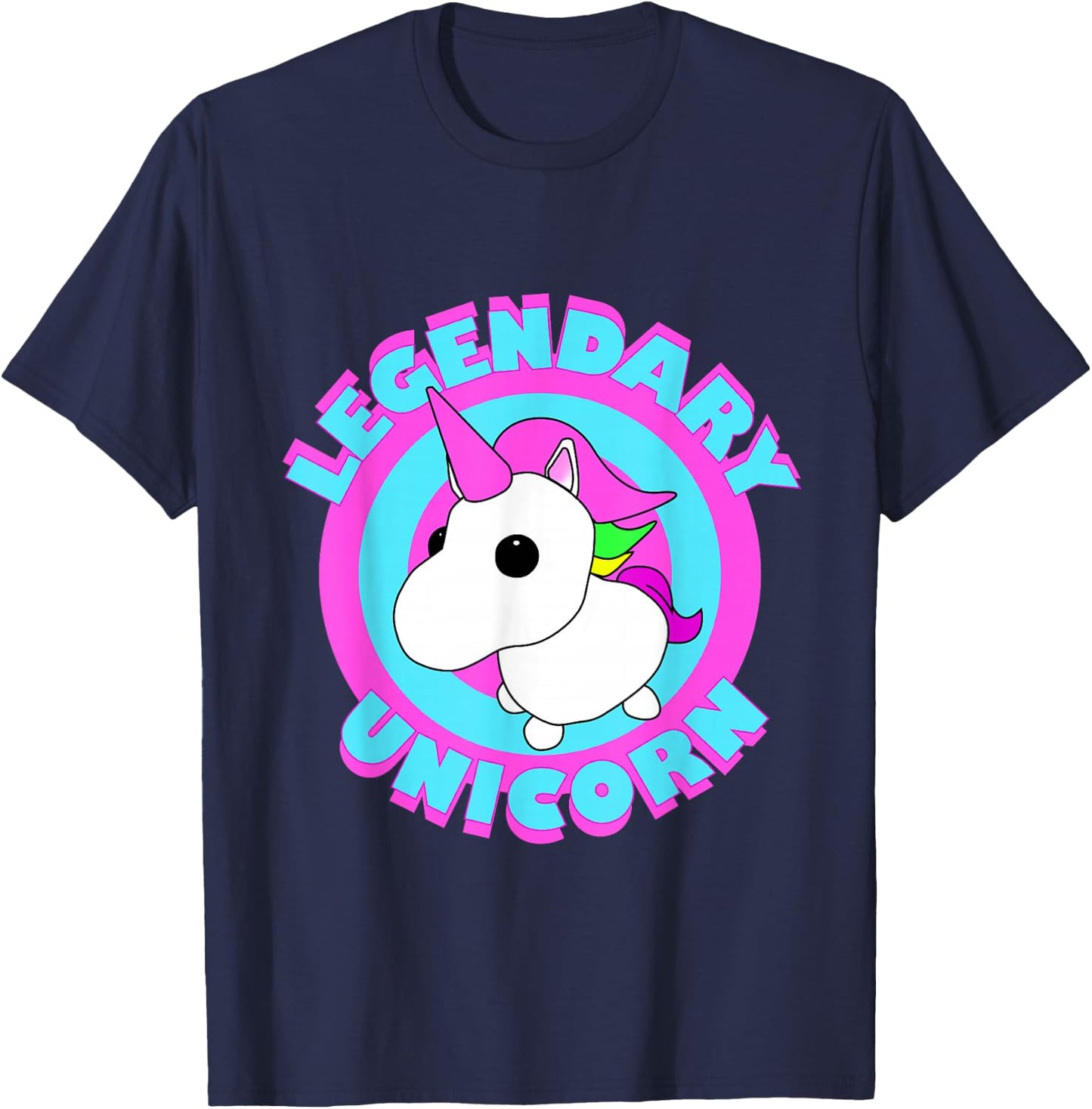 Adopt the Legendary Unicorn Gaming Team Fan Art T-Shirt - T-Shirt | Navy