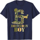 6th Birthday Military Themed Camo Boys 6 Years Old Soldier T-Shirt - T-Shirt | Navy