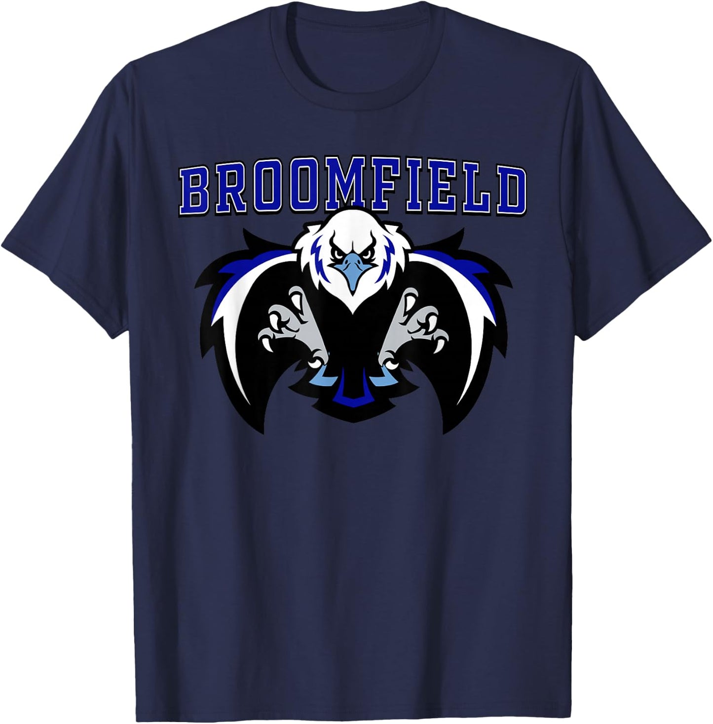 Broomfield Eagles High School Team Spirit T-Shirt - T-Shirt | Navy