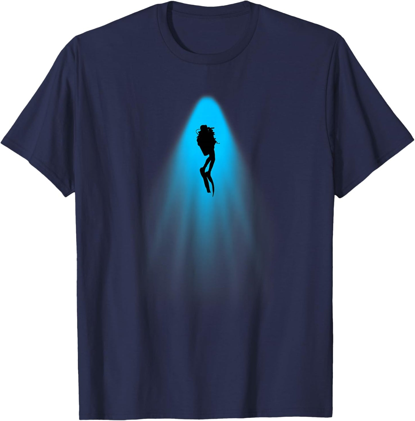 Scuba Diver - Ocean Underwater Scuba Diving Freediving T-Shirt - T-Shirt | Navy