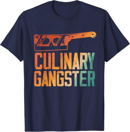 Funny Chef Art Kitchen Restaurant Cooking Lovers T-Shirt - T-Shirt | Navy