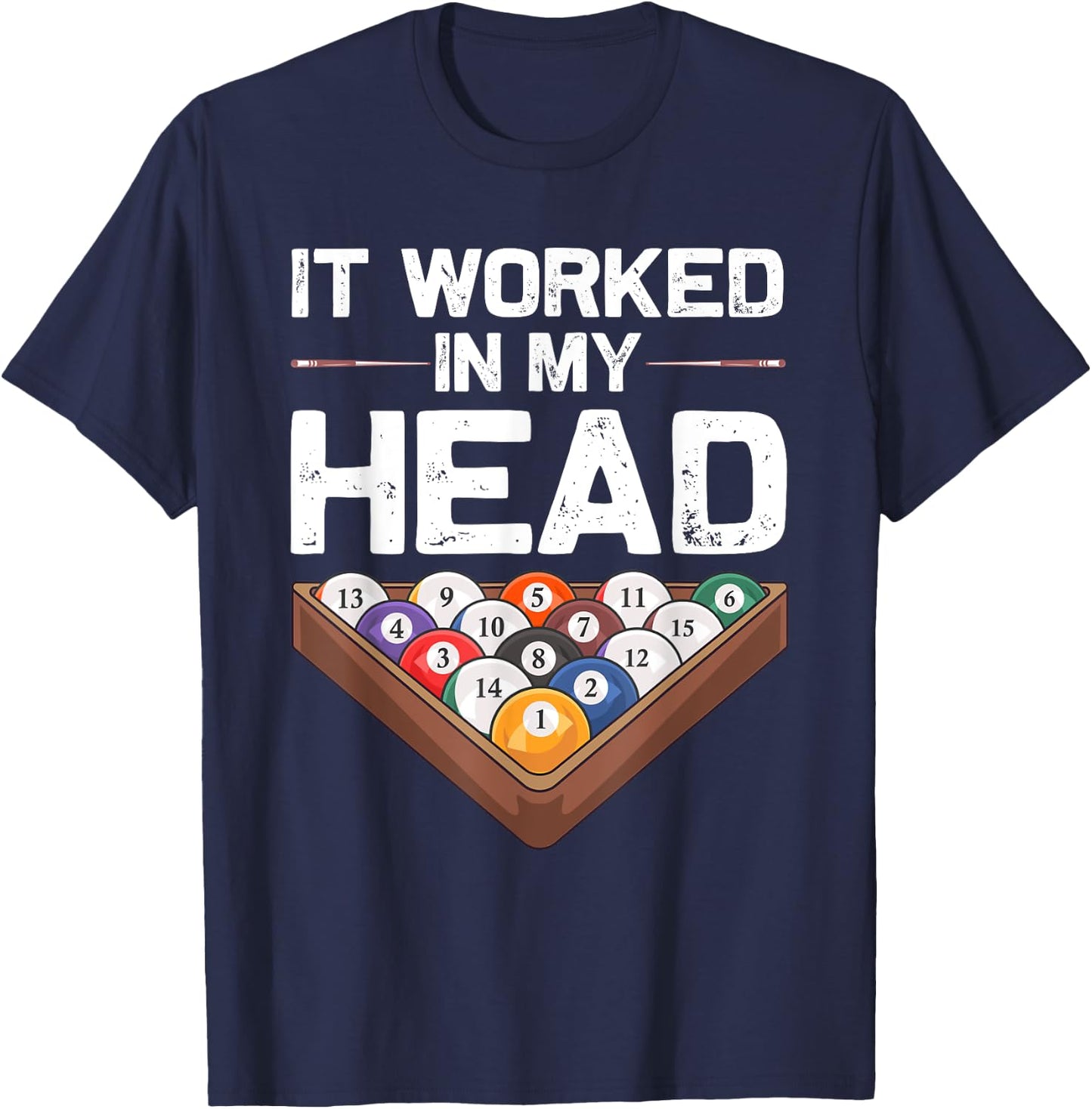 Funny Pool Billiards Design Women Pool Game Players T-Shirt - T-Shirt | Navy