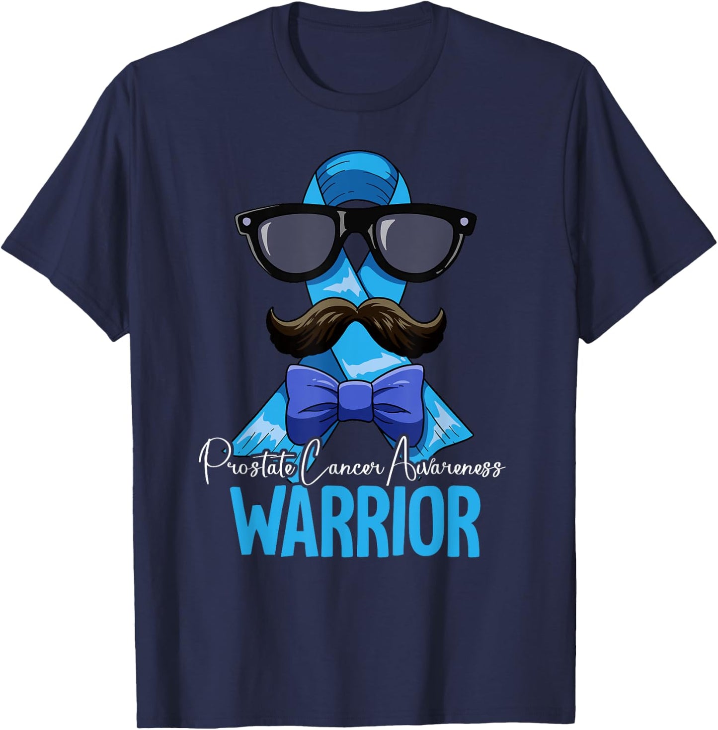 Warrior Prostate Cancer Awareness T-Shirt - T-Shirt | Navy