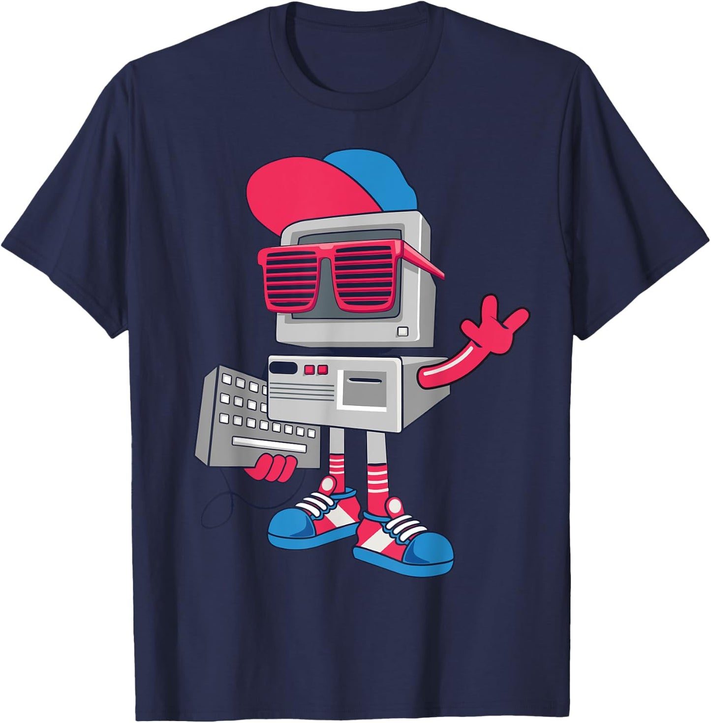 Cool Robot Design Funny Kids Boys Girls Robotics Bot Lovers T-Shirt - T-Shirt | Navy