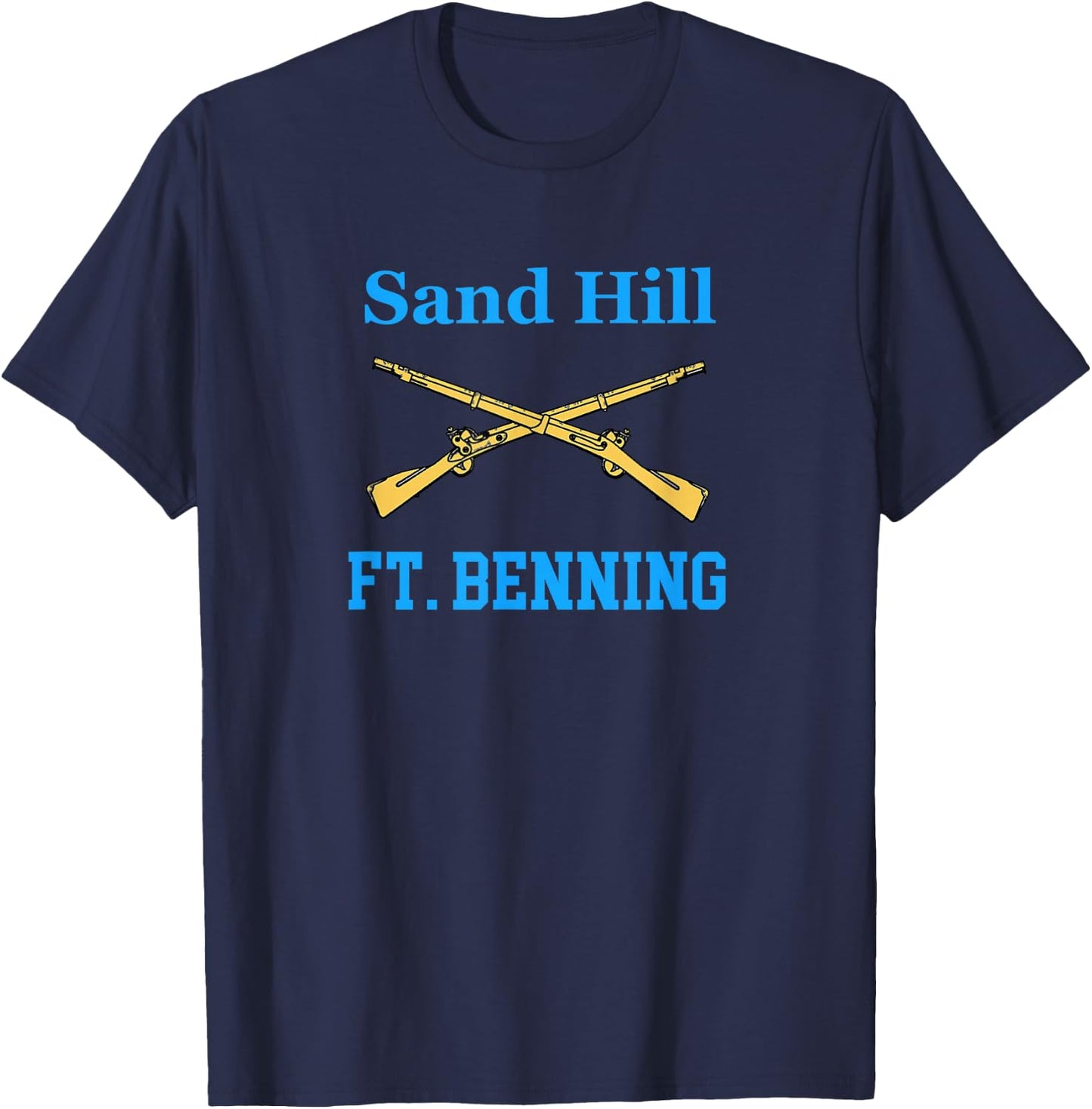Sand Hill Fort Benning U.S. Army Infantry Grunt T-Shirt - T-Shirt | Navy