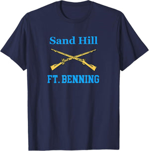 Sand Hill Fort Benning U.S. Army Infantry Grunt T-Shirt - T-Shirt | Navy