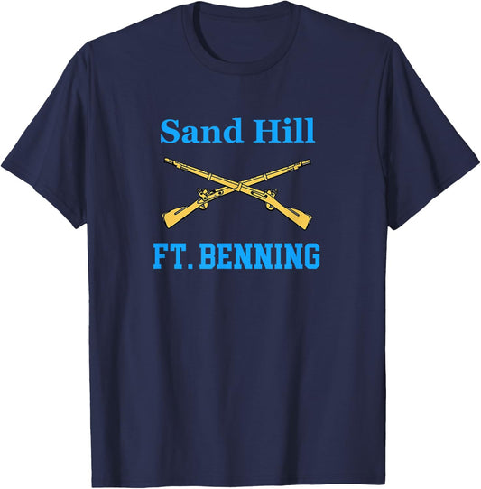 Sand Hill Fort Benning U.S. Army Infantry Grunt T-Shirt - T-Shirt | Navy