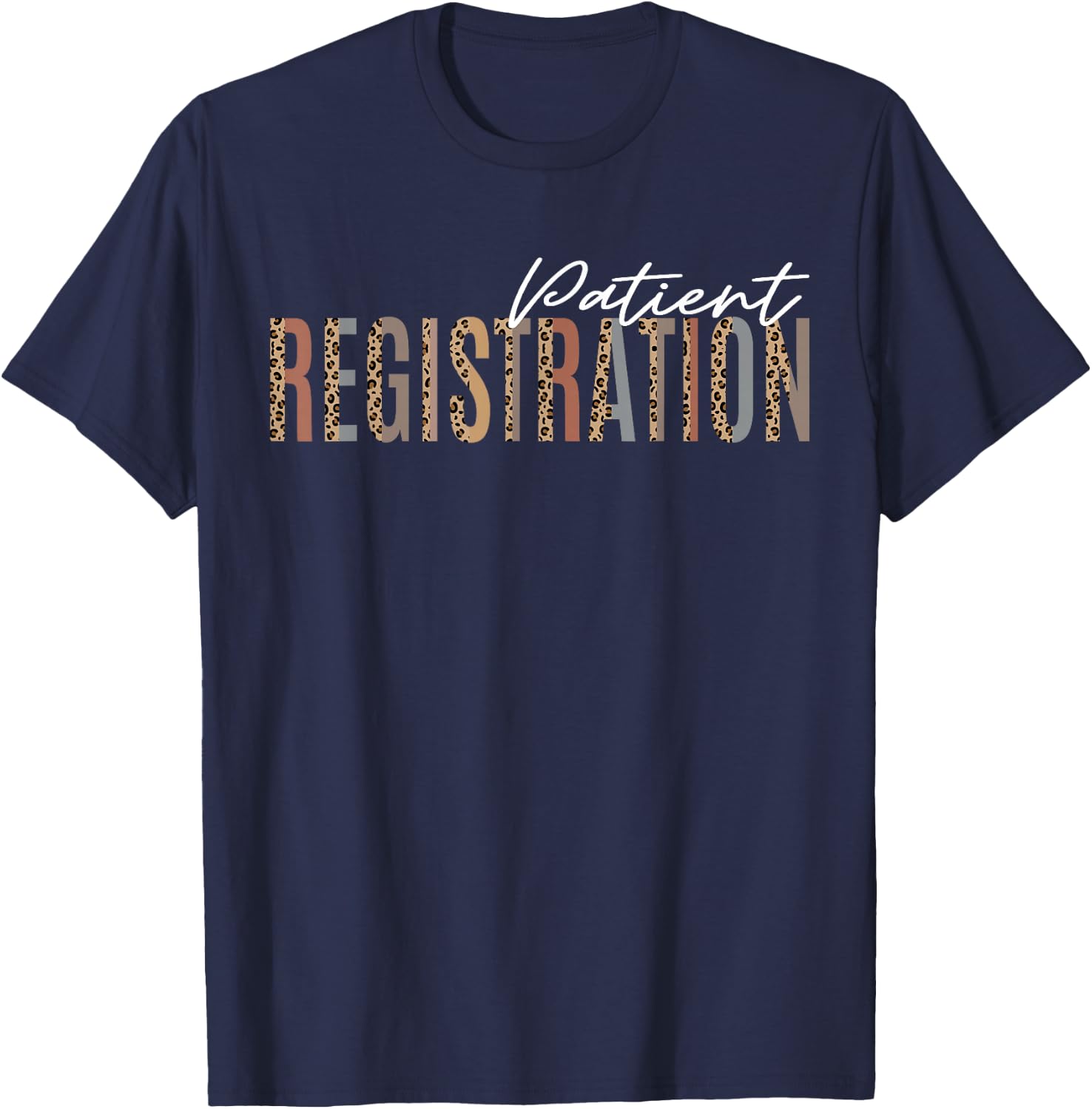 Patient Registration ER Registrar Emergency Department Nurse T-Shirt - T-Shirt | Navy