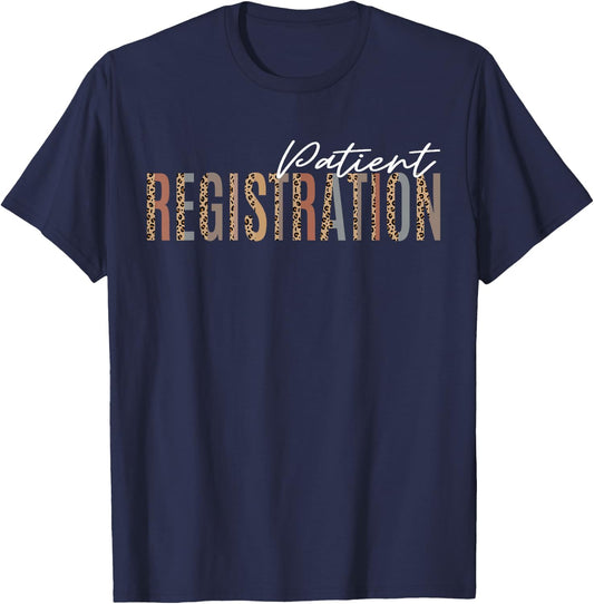 Patient Registration ER Registrar Emergency Department Nurse T-Shirt - T-Shirt | Navy