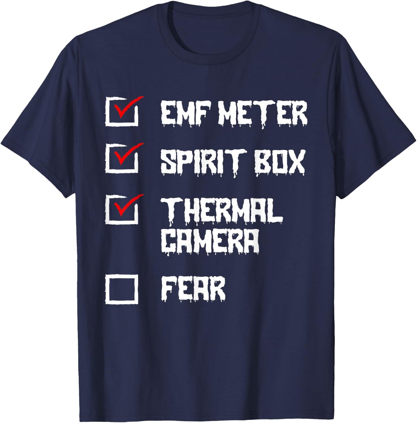 Phasmophobia - Ghost Hunter - Paranormal Investigators T-Shirt - T-Shirt | Navy