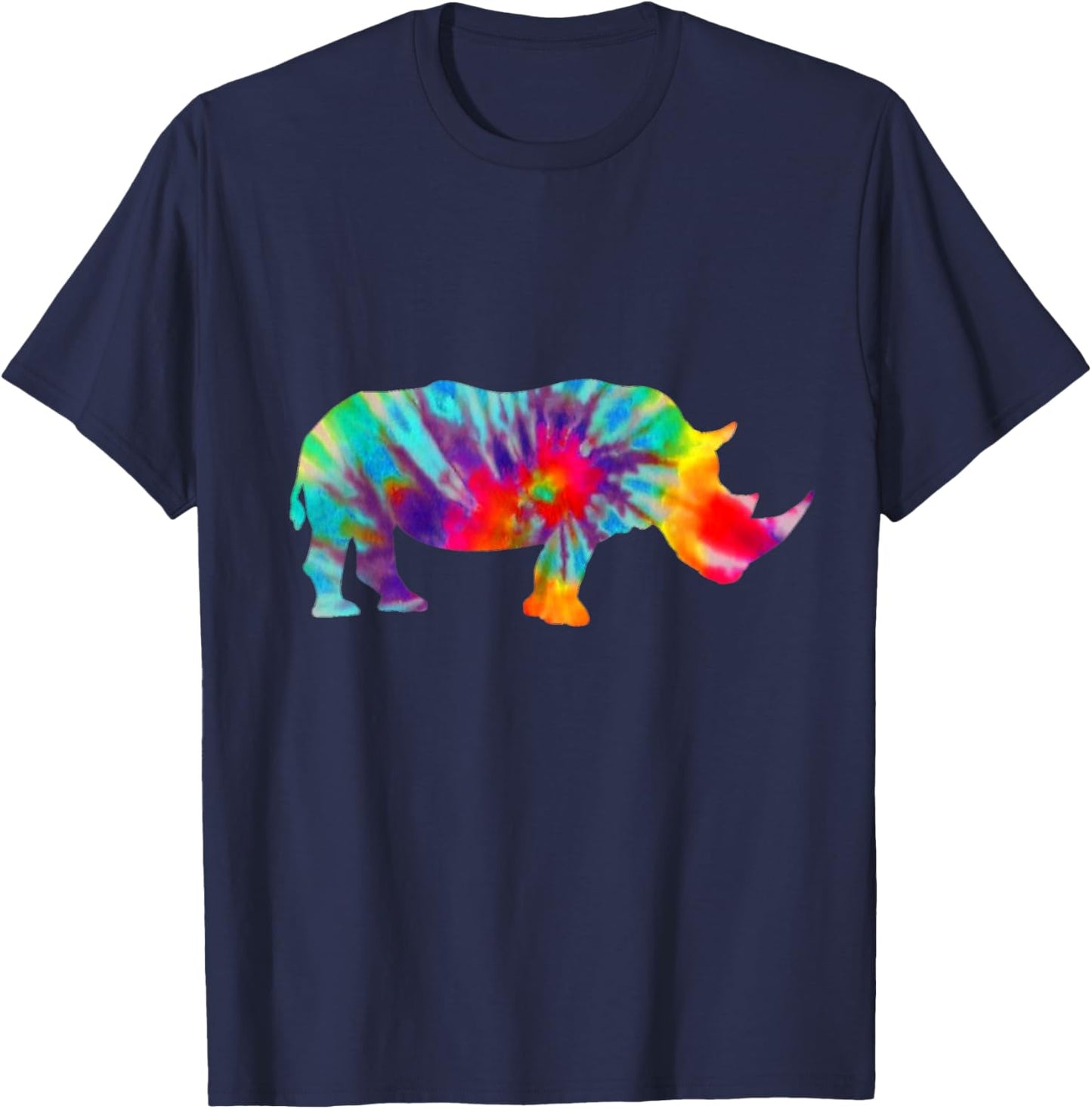 Rhino Tie Dye Vintage Rhino T-Shirt - T-Shirt | Navy