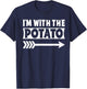 I'm With The Potato Halloween Costume Potato Halloween T-Shirt - T-Shirt | Navy