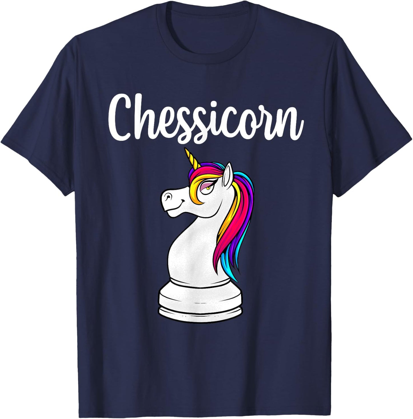 Cute Chess Art Boys Kids Chess Lover Chess Player T-Shirt - T-Shirt | Navy