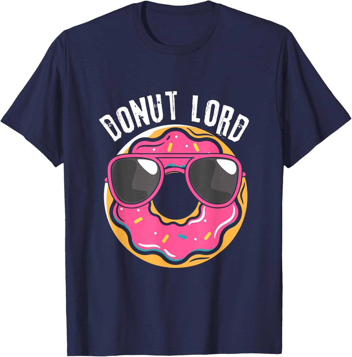 Donut Lord Funny Doughnut Lover T-Shirt - T-Shirt | Navy