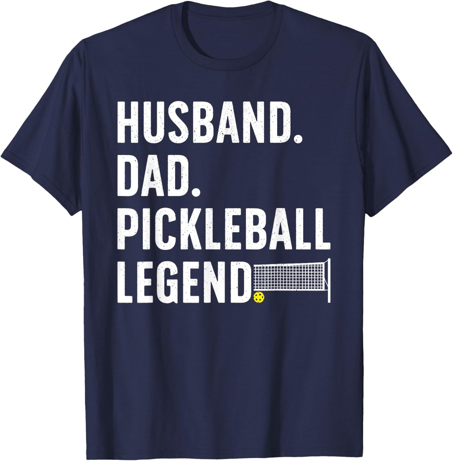 Cool Pickleball Design For Husband Dad Men Pickleball Player T-Shirt - T-Shirt | Navy
