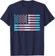 Trans Flag USA America Transsexual Trans Pride Transgender T-Shirt - T-Shirt | Navy