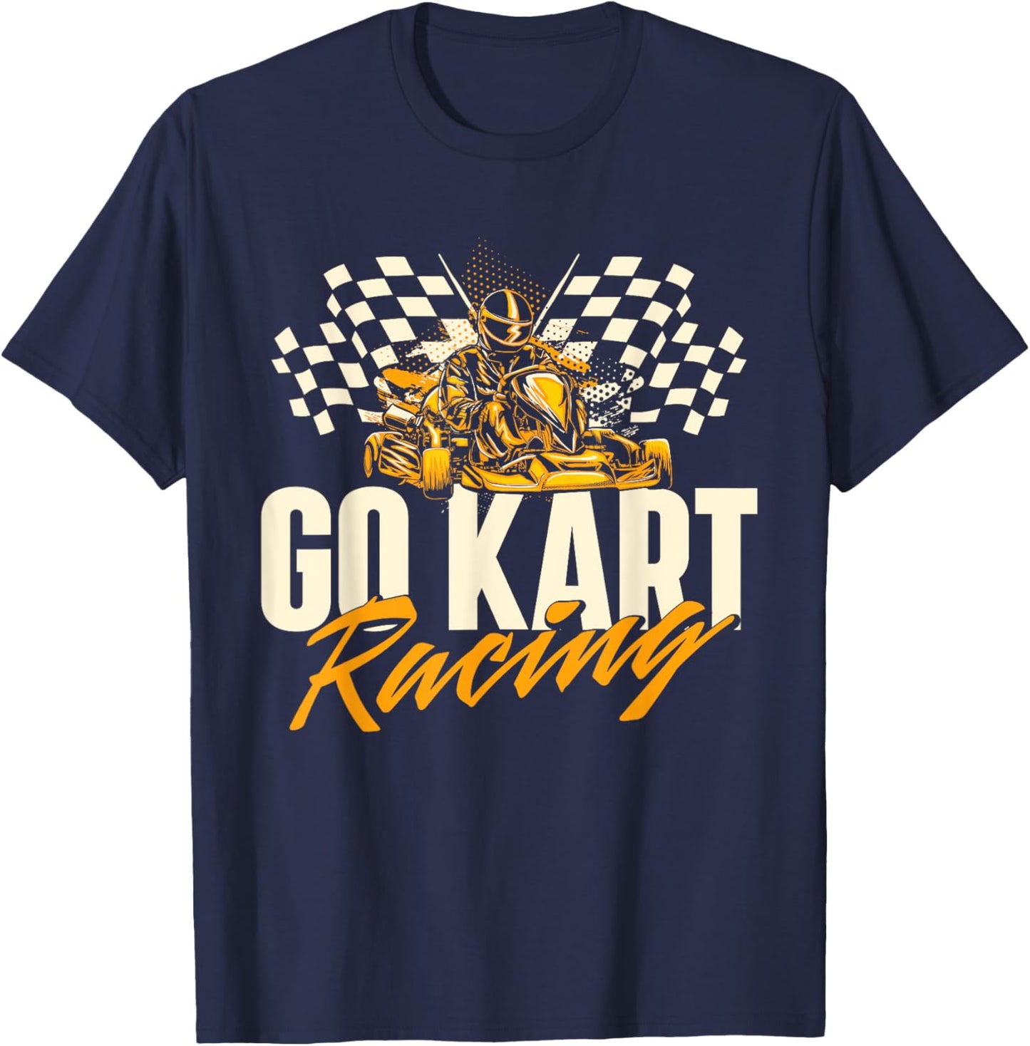 Go Karting Shirts Go Kart Racing - Go Karting Enthusiast Racetrack Racecourse T-Shirt - T-Shirt | Navy