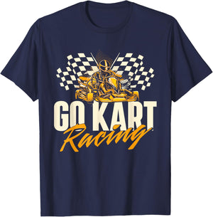 Go Karting Shirts Go Kart Racing - Go Karting Enthusiast Racetrack Racecourse T-Shirt - T-Shirt | Navy