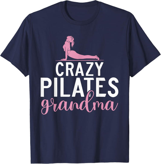 Crazy Pilates Grandma T-Shirt - T-Shirt | Navy