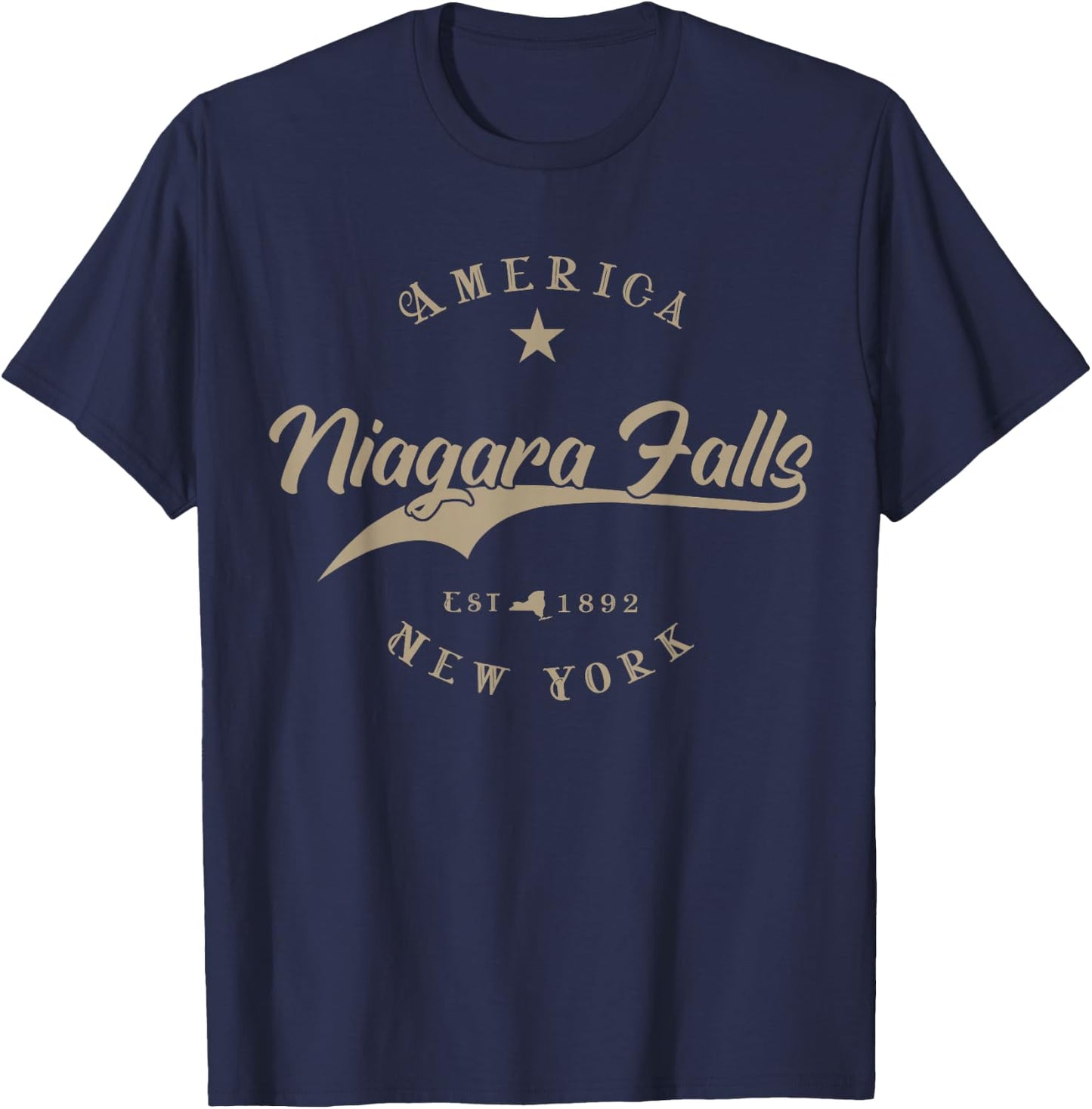 Niagara Falls | New York T-Shirt - T-Shirt | Navy