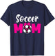 Soccer Mom Breast Cancer Awareness Soccer Pink Ribbon Women T-Shirt - T-Shirt | Navy