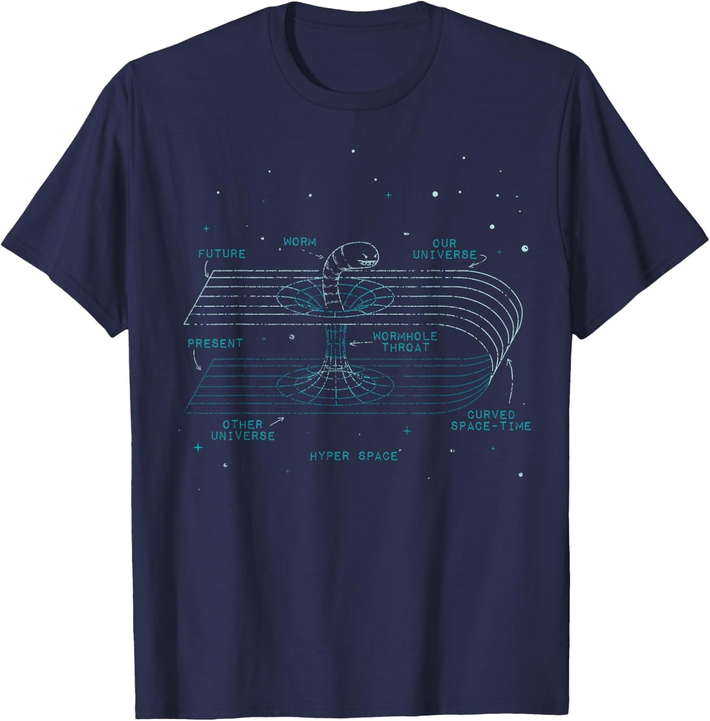 Physics Wormhole Time Travel Astrophysicists T-Shirt - T-Shirt | Navy